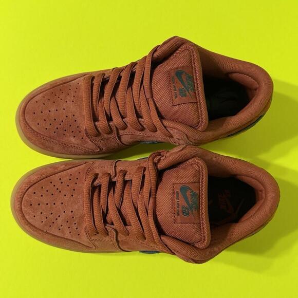 Nike SB Dunk Low Pro Burnt Sunrirse Orange Suede Gum Shoes HF3704-800 Size 6 Men main image 6